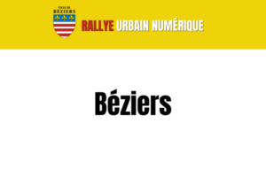 Béziers écrit en gros avec le logo de la ville